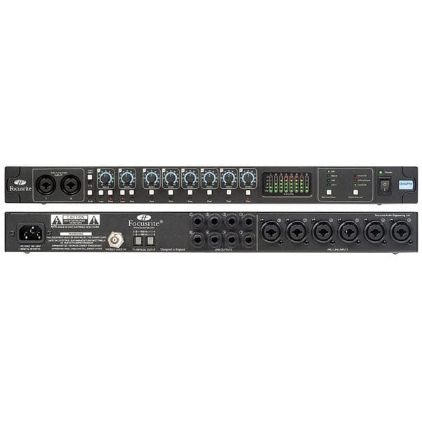 focusrite pre amps focusrite octopre mk2 mic preamp with 24bit 96khz digital out