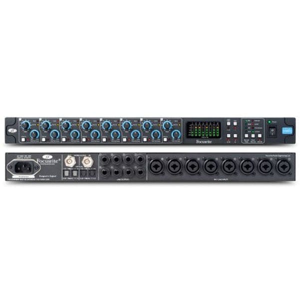 focusrite pre amps focusrite octopre mkii dynamic - microphone preamp with compression