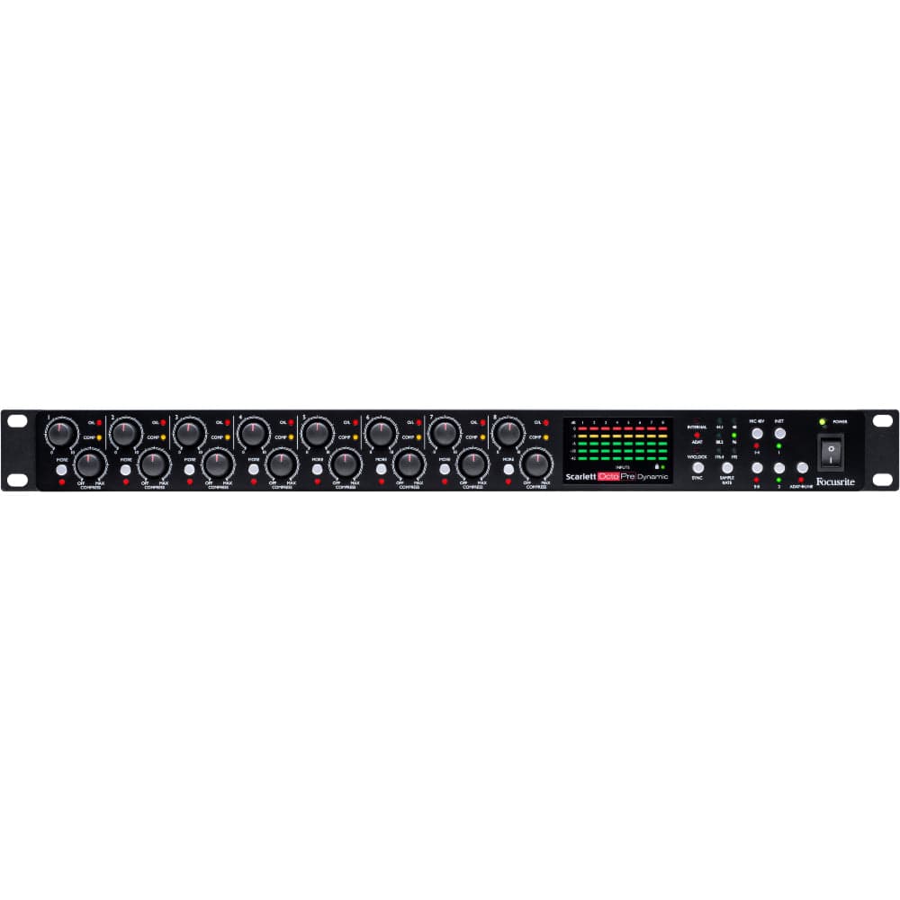 Focusrite Pre Amps Focusrite Scarlett Octapre Dynamic Eight-Channel Microphone Preamp with ADAT Outputs