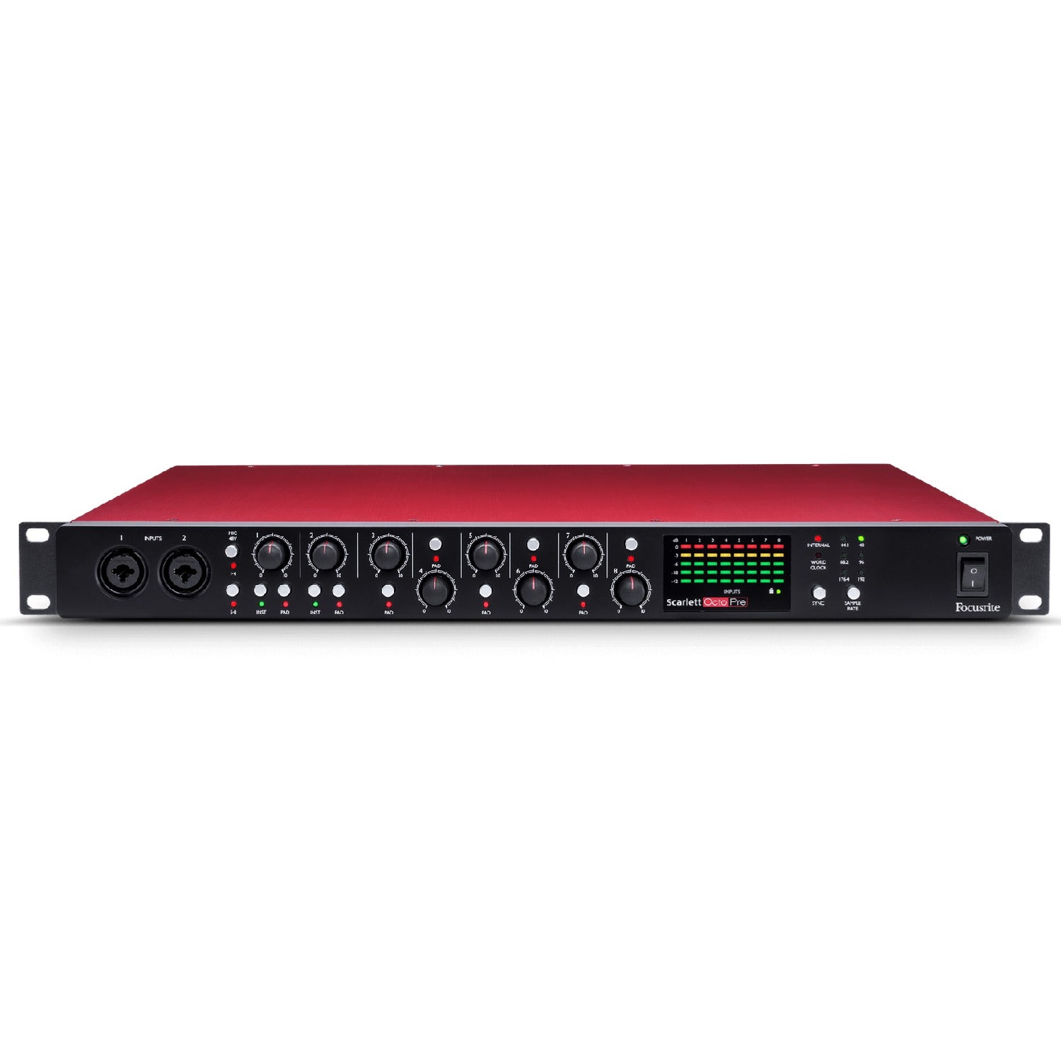 Scarlett FOCUSRITE OctoPre BAJAAO.COM – Preamp Mic Channel Eight Octopre Scarlett Focusrite ADATマイクプリアンプ① 配信機器・PA機器・レコーディング機器