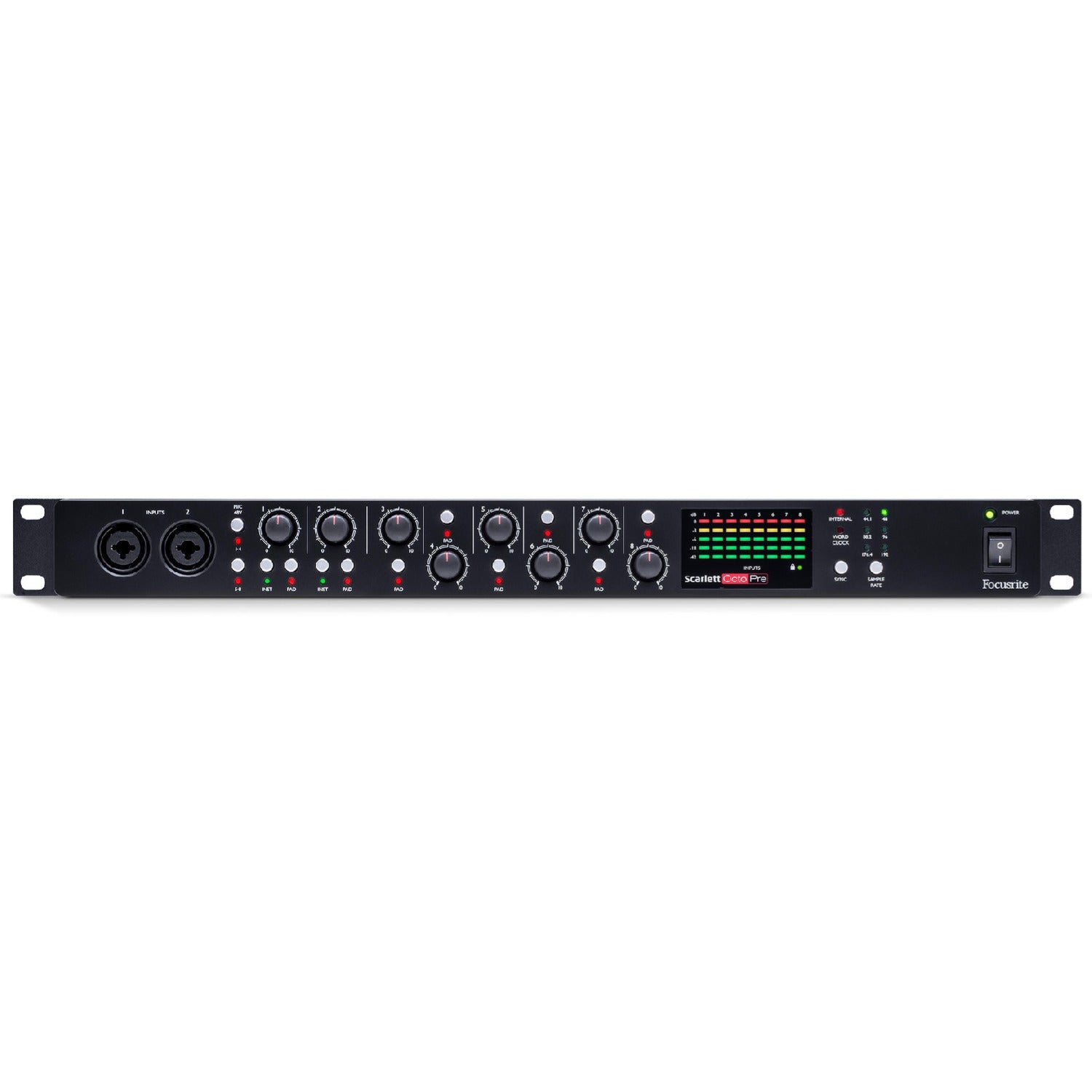 Focusrite Pre Amps Focusrite Scarlett Octopre Eight Channel Mic Preamp