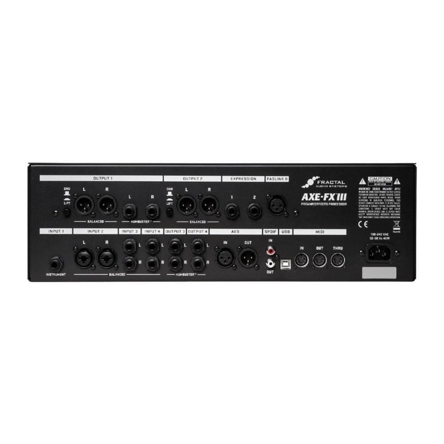 fractal audio guitar processors fractal audio axe-fx iii preamp/fx rack processor 