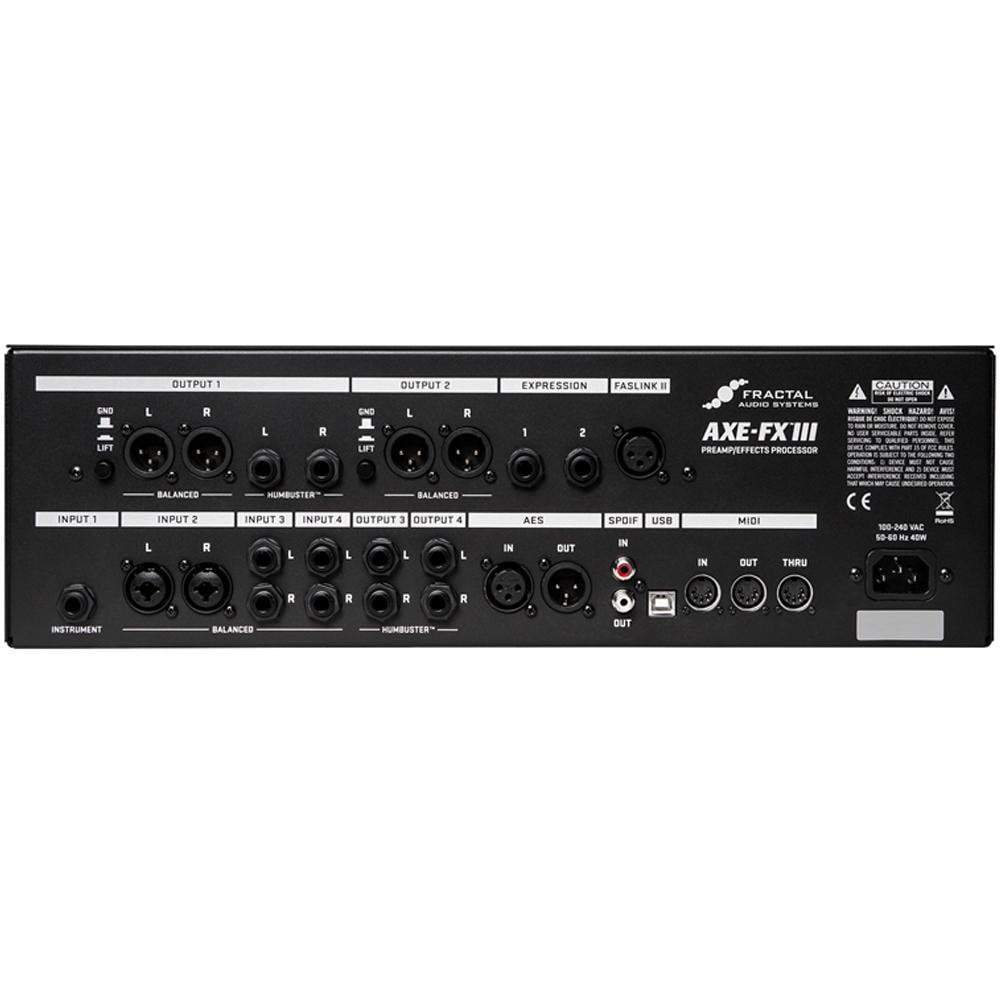 fractal audio guitar processors fractal audio axe-fx iii preamp/fx rack processor 