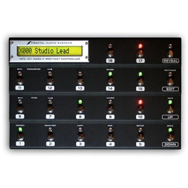 fractal audio midi controllers fractal audio mfc-101 midi foot controller
