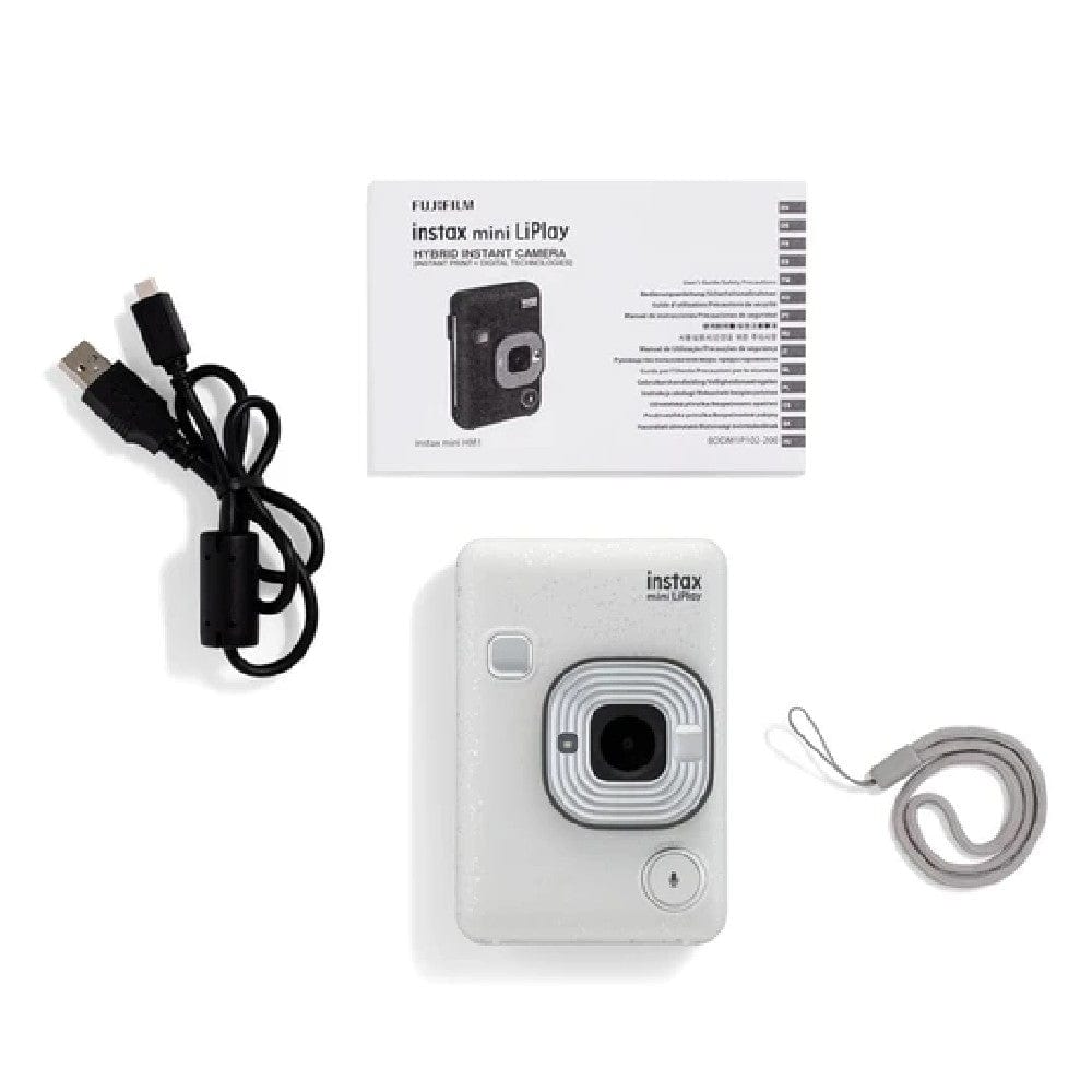 fujifilm action cameras fujifilm instax mini liplay hybrid instant camera    #color_stone-white