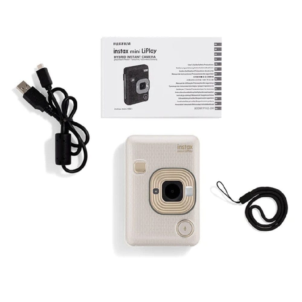 fujifilm action cameras fujifilm instax mini liplay hybrid instant camera    #color_beige-gold
