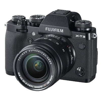 fujifilm action cameras fujifilm x-t3 26.1 mp mirrorless camera with xf 18-55 mm lens 