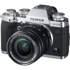 Fujifilm Action Cameras Silver Fujifilm X-T3 26.1 MP Mirrorless Camera With XF 18-55 mm Lens