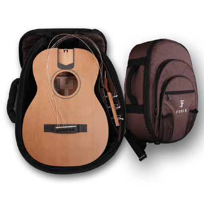 furch acoustic guitars natural furch little jane lj10-cm travel acoustic guitar with travel gig bag     