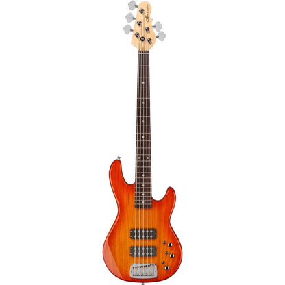 g&l bass guitars honeyburst g&l l 2500 5 string tributes series electric bass guitars    