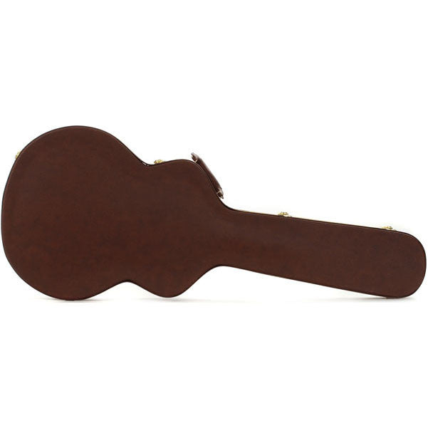 gator electric guitar cases gator gw335brown deluxe wood case - semi-hollowbody electric guitar