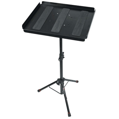 gator laptop stands gator gfw utl mediatray1 media tray with tripod laptop stand