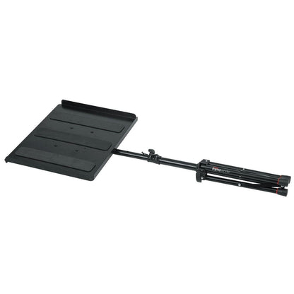 gator laptop stands gator gfw utl mediatray1 media tray with tripod laptop stand