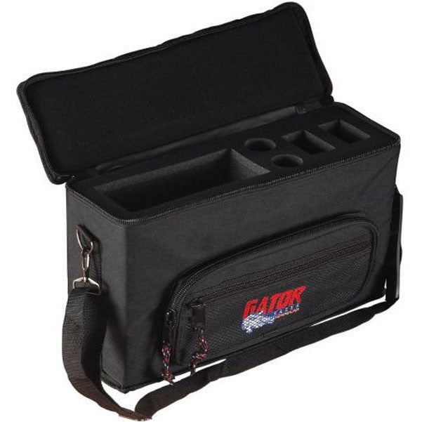gator microphone accessories gator gm-2w two-hole wireless mic bag