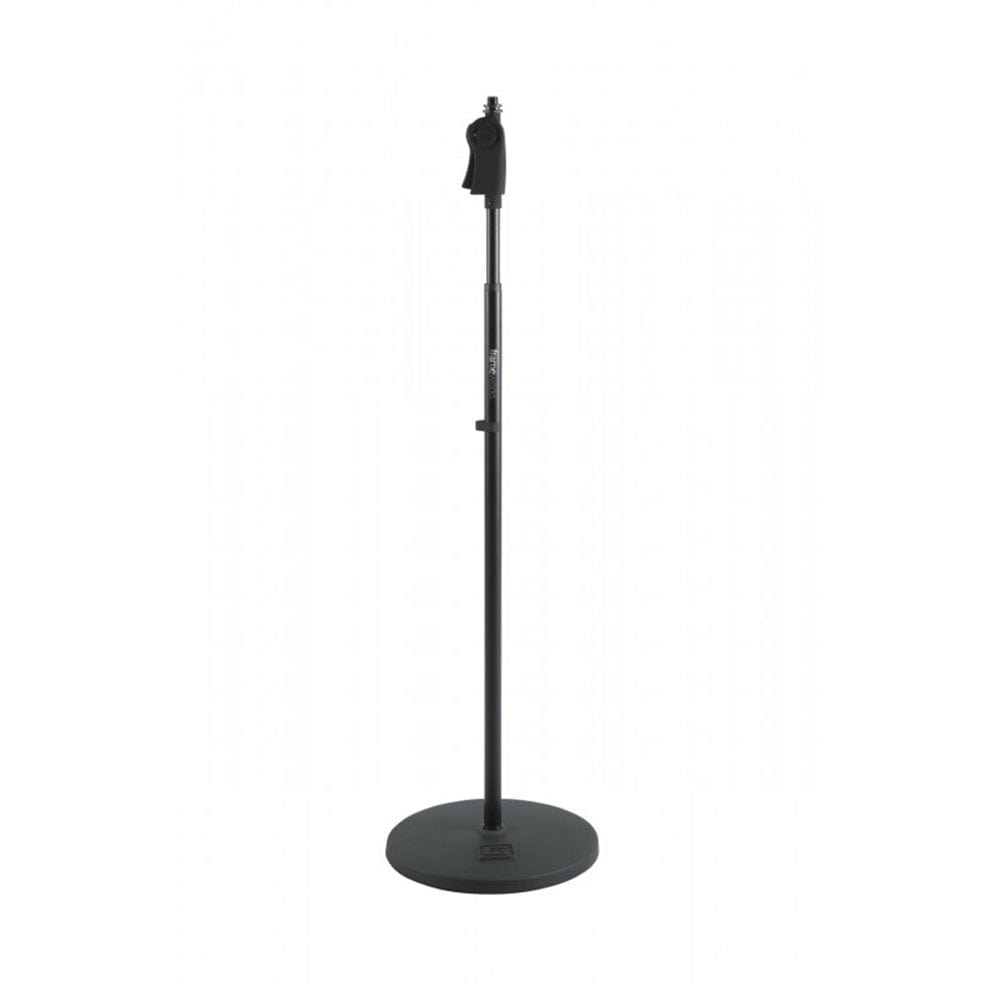 gator microphone stands black gator frameworks gfw-mic-1201 12" roundbase microphone stand     