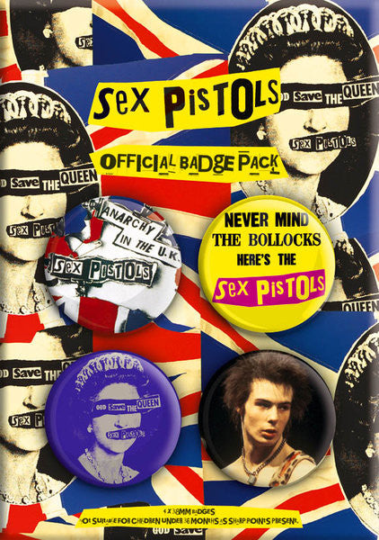 gb eye accessories sex pistols bp0039 badge pack