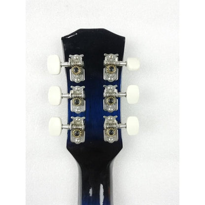 gc acoustic guitars gc 38c acoustic guitar with truss rod and bag - blue burst - open box b stock    