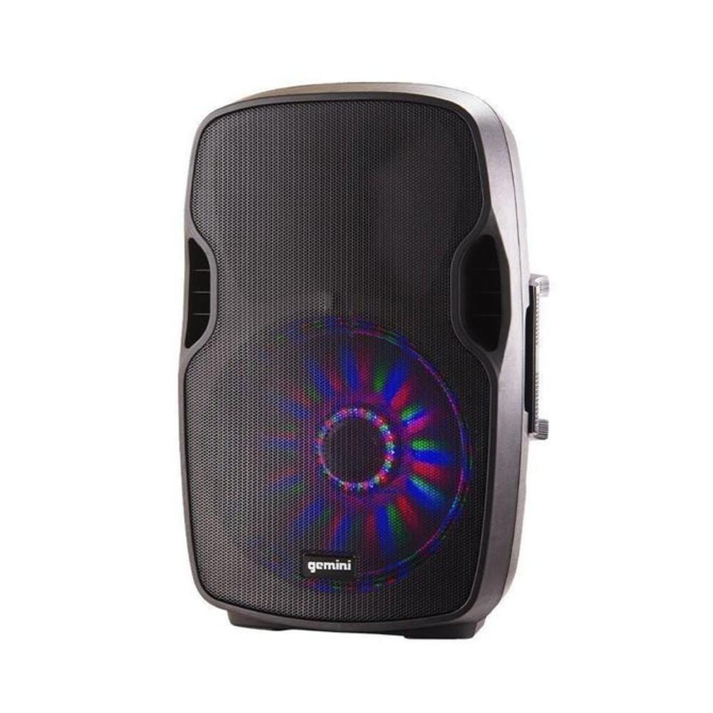 gemini active pa speakers 12-inch gemini as series multi led bluetooth portable active pa loudspeaker   