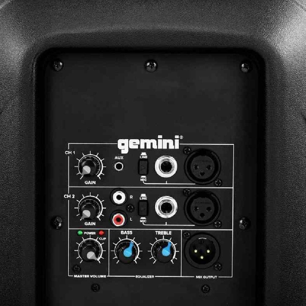 gemini active pa speakers black gemini as-2110p 1000 watt active 10” loudspeaker   