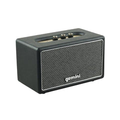 Gemini Bluetooth Speakers Black Gemini GTR 200 Portable Retro Bluetooth Speaker