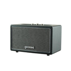 Gemini Bluetooth Speakers Black Gemini GTR 200 Portable Retro Bluetooth Speaker