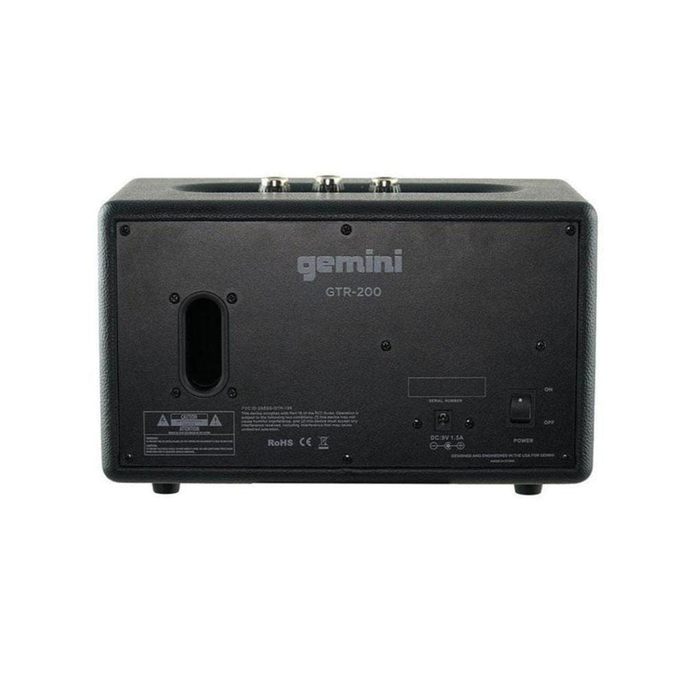 gemini bluetooth speakers black gemini gtr 200 portable retro bluetooth speaker 