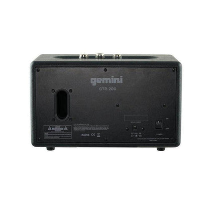 gemini bluetooth speakers black gemini gtr 200 portable retro bluetooth speaker 