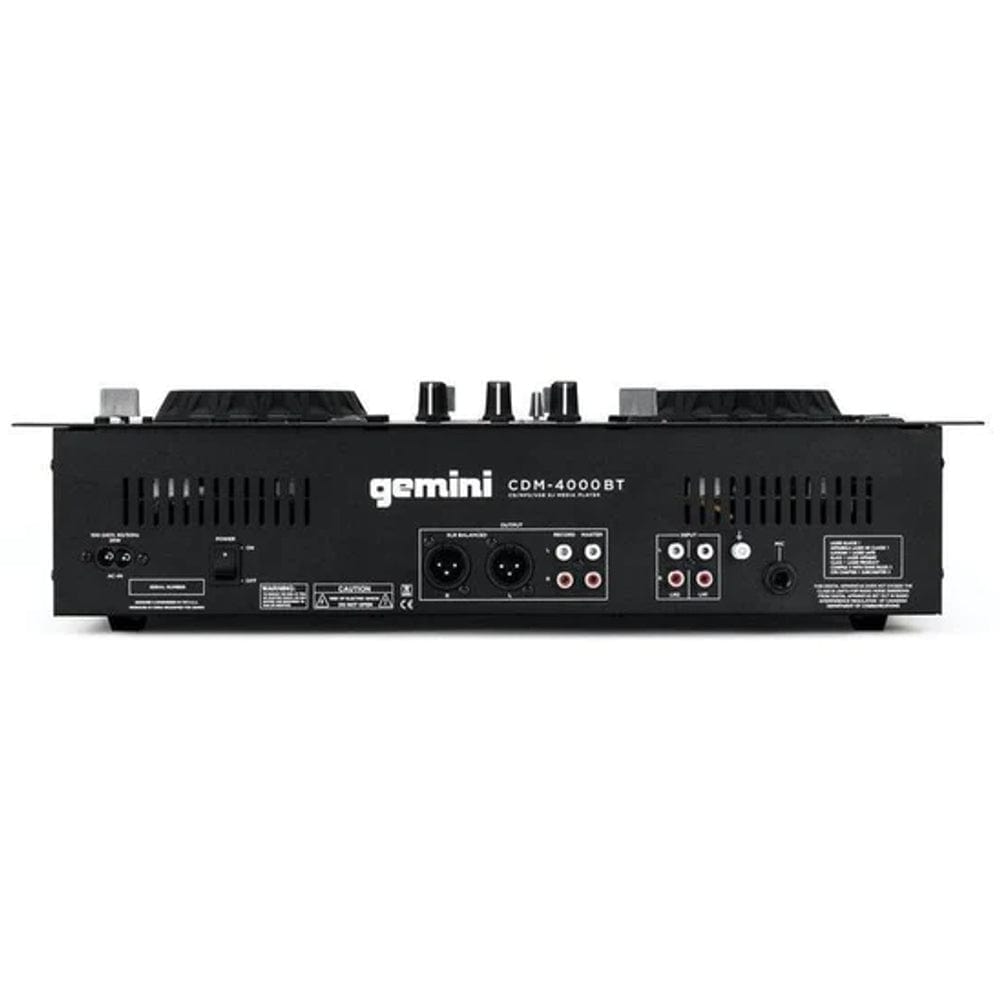 Gemini Cd Mp3 Media Players Black Gemini CDM-4000BT Dual CD-USB Media Player With Bluetooth