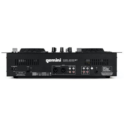 Gemini Cd Mp3 Media Players Black Gemini CDM-4000BT Dual CD-USB Media Player With Bluetooth