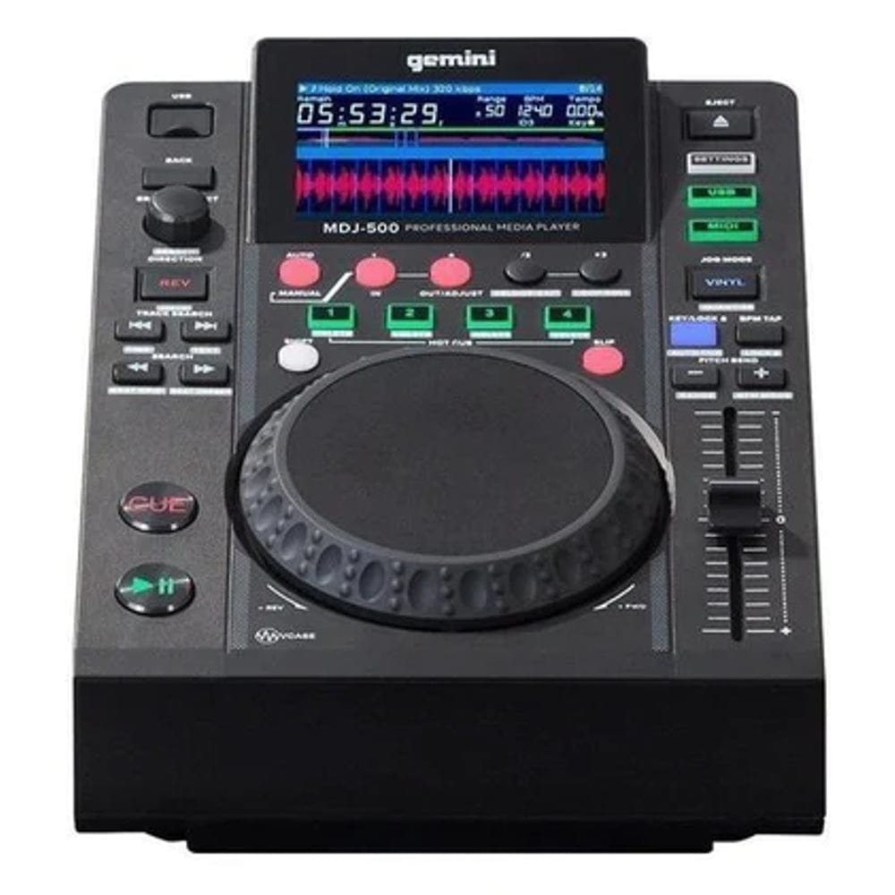 gemini cd mp3 media players black gemini mdj-500 professional media player   