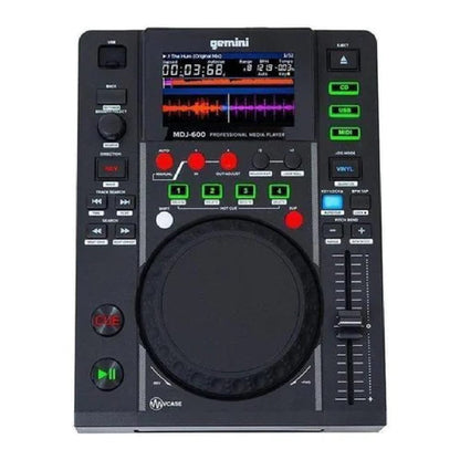 Gemini Cd Mp3 Media Players Black Gemini MDJ-600 Professional CD And USB Media Player