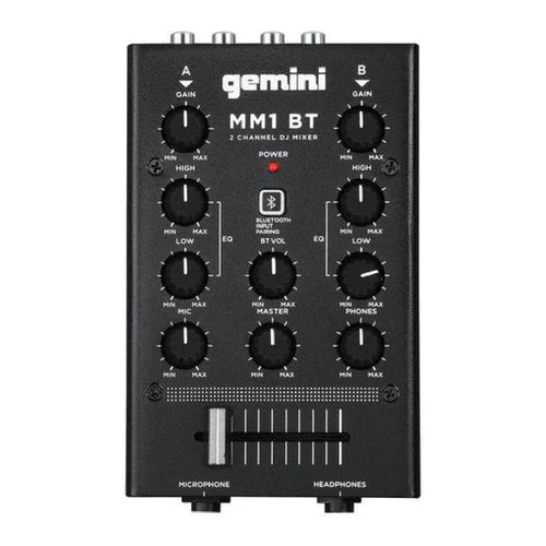 Buy Gemini MM1BT 2Channel Professional Analog DJ Mixer With Bluetooth Input Online Bajaao