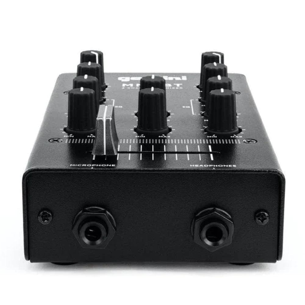 gemini dj mixers black gemini mm1bt 2-channel professional analog dj mixer with bluetooth input      #color_black-red