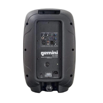 gemini portable pa systems black gemini as 10p 2 way full range powered loudspeaker     