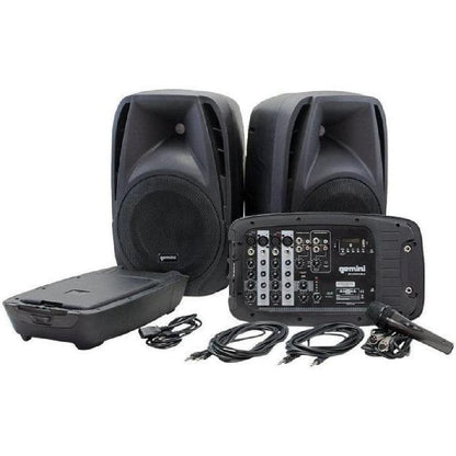 Gemini Portable Pa Systems Gemini Sound ES-210MXBLU Professional Audio Bluetooth Portable PA System