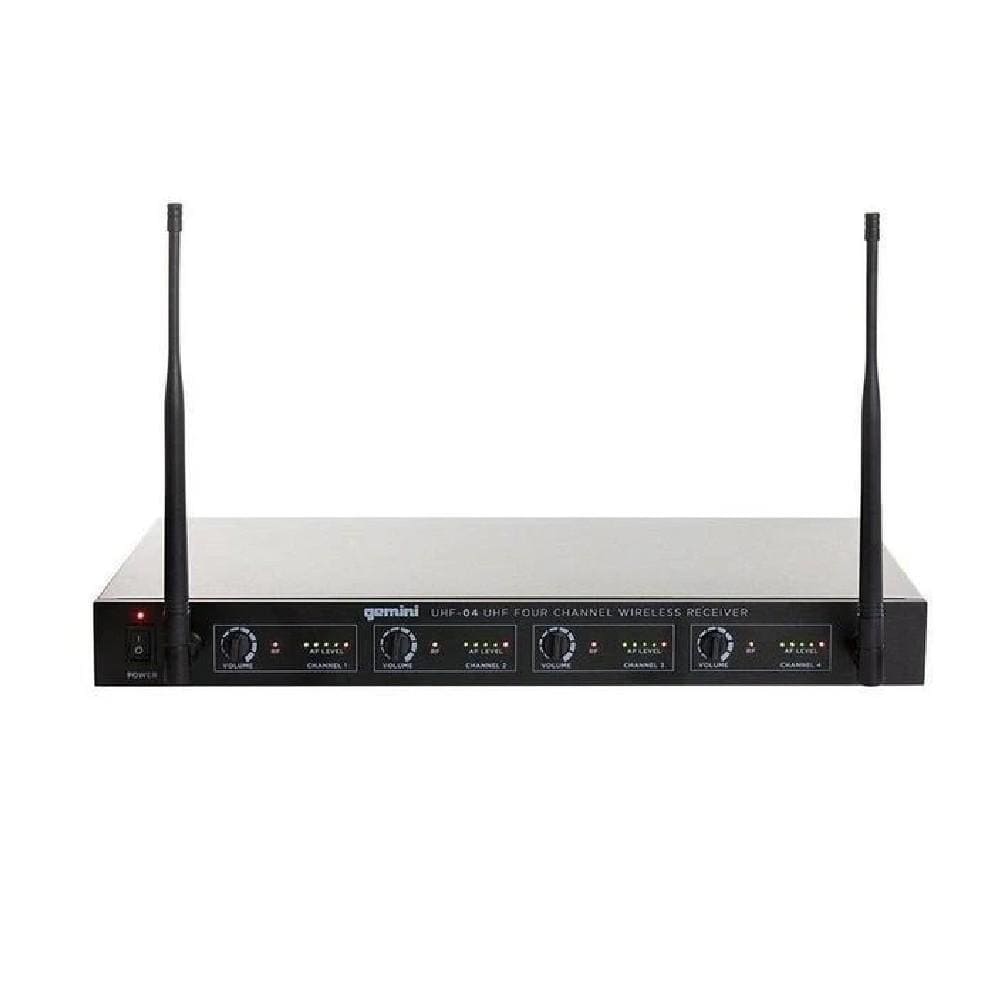Gemini Wireless Systems Black Gemini UHF 04HL Wireless Microphone System