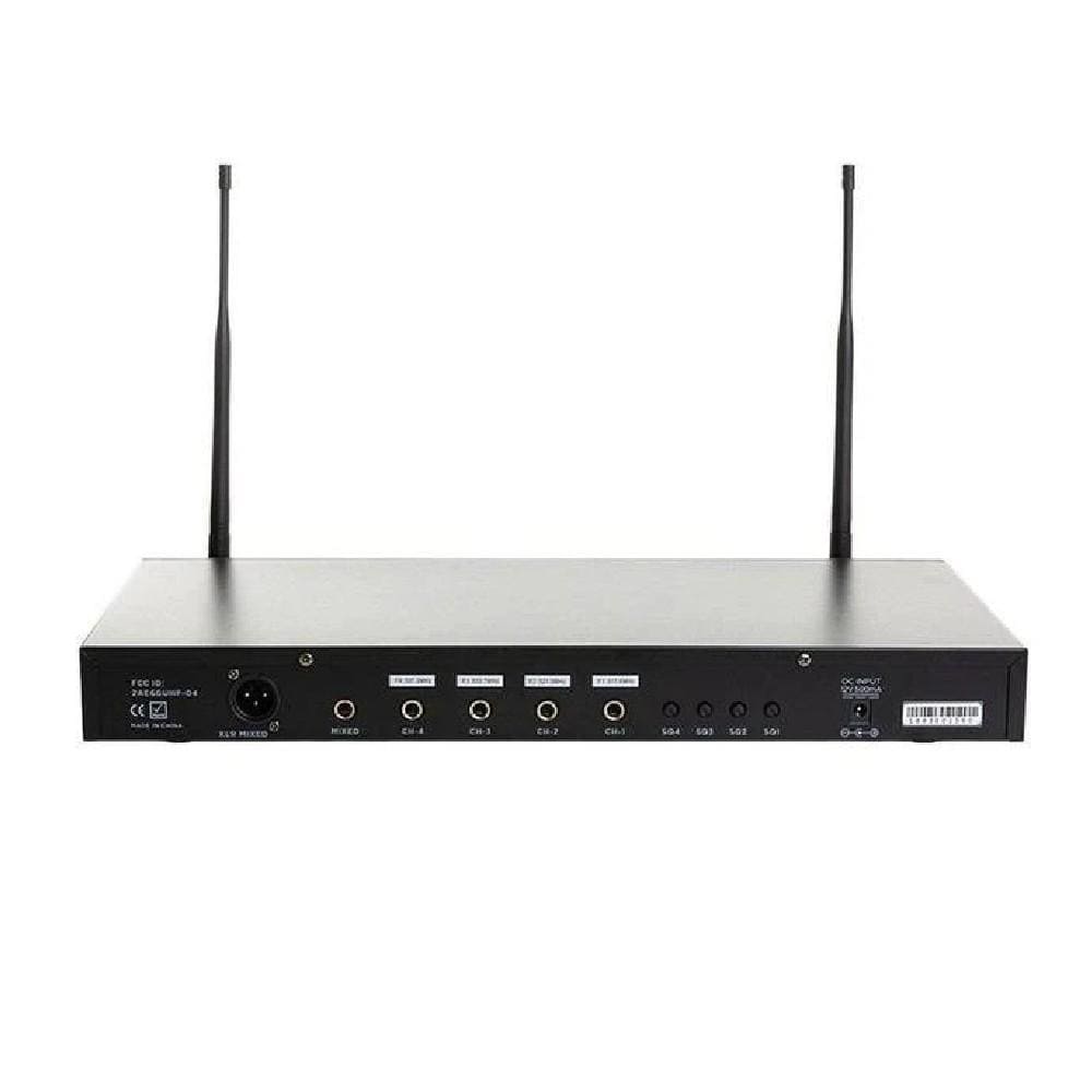 Gemini Wireless Systems Black Gemini UHF 04M Wireless Microphone System