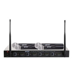 Gemini Wireless Systems Black Gemini UHF 04M Wireless Microphone System