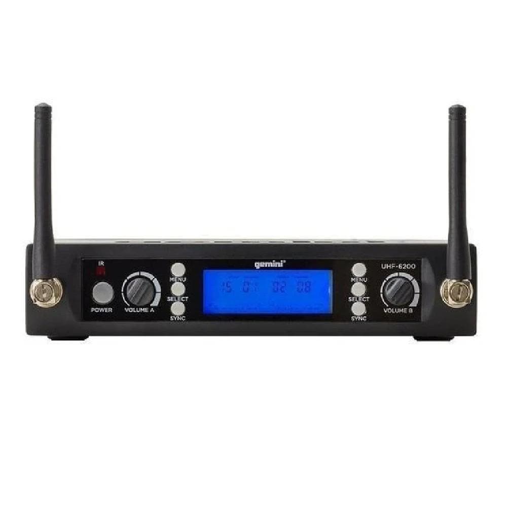gemini wireless systems black gemini uhf 6200hl wireless microphone system  