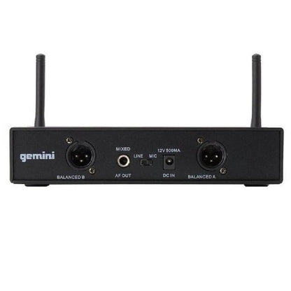 gemini wireless systems black gemini uhf 6200m wireless microphone system   