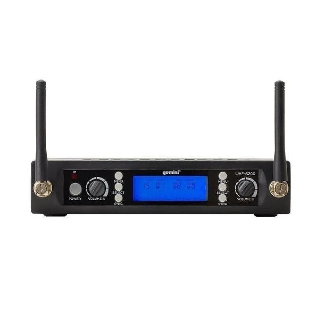 gemini wireless systems black gemini uhf 6200m wireless microphone system   