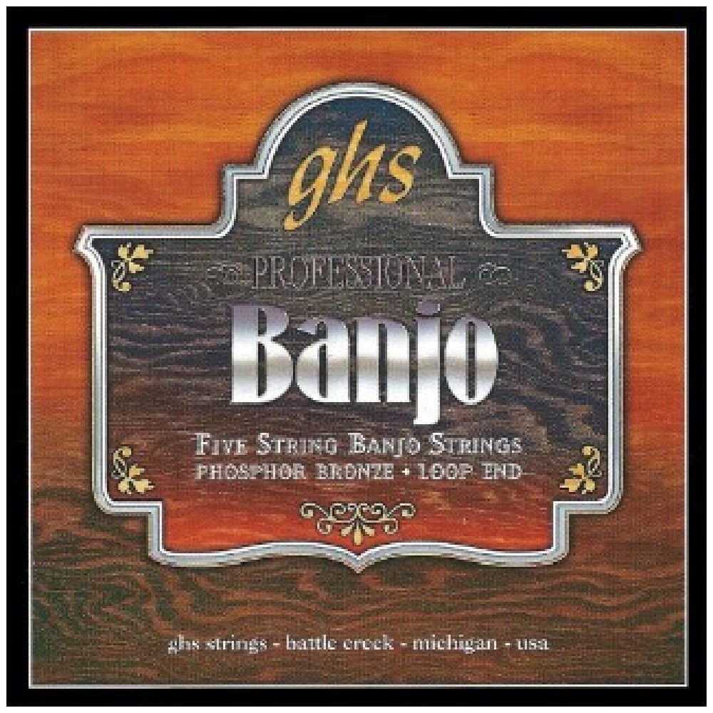 GHS Banjo Strings 0.011-0.026 GHS PF160 5 String Phosphor Bronze Medium Banjo Strings