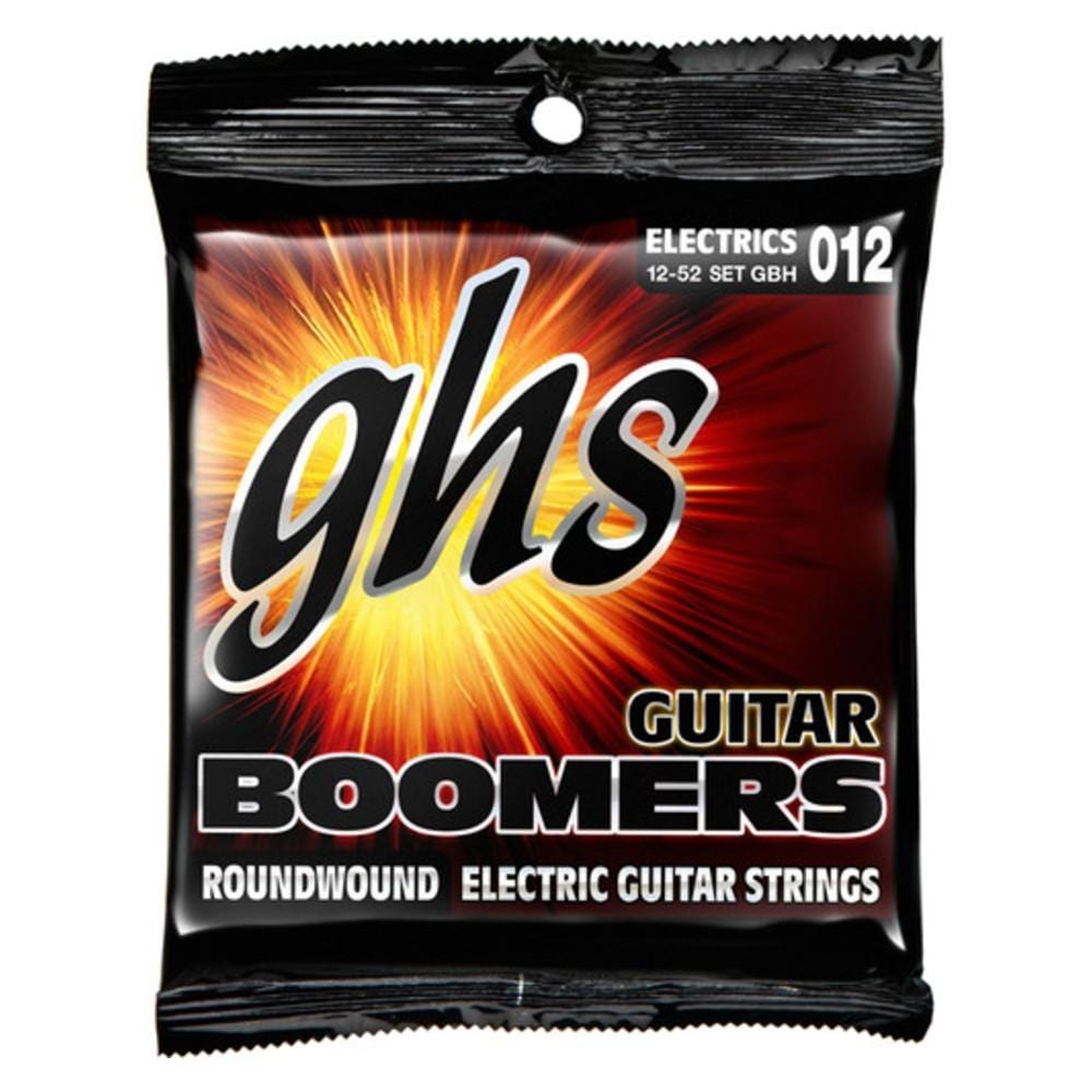 ghs electric guitar strings ghs strings gbh boomers nickel plated heavy electric guitar strings set - 12-52