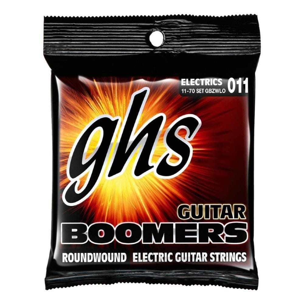 ghs electric guitar strings ghs strings gbzwlo boomers custom lo-tune electric guitar strings - heavyweight - 11-70