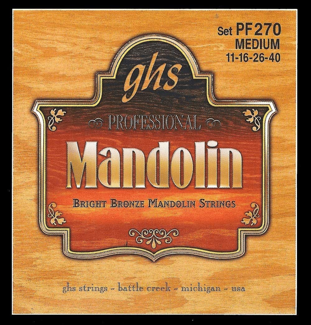 ghs mandolin strings ghs strings pf270 bright bronze mandolin strings medium .011-.040