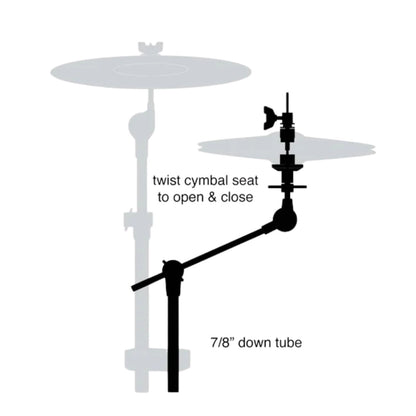 Gibraltar Cymbal Accessories Gibraltar SC-4425XHMB 10" X-Hat Auxilliary Hi Hat Boom Arm