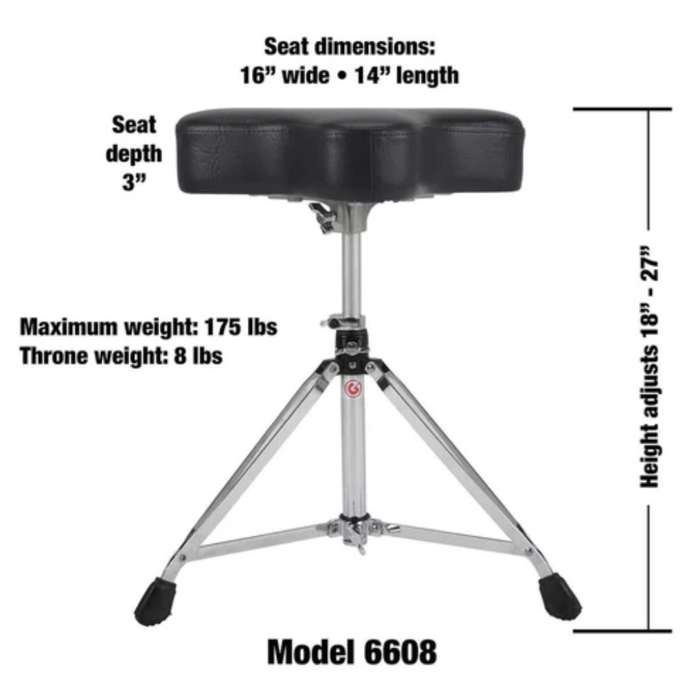 Gibraltar Drum Thrones Gibraltar 6608 6000 Series Drum Throne with Motorcycle