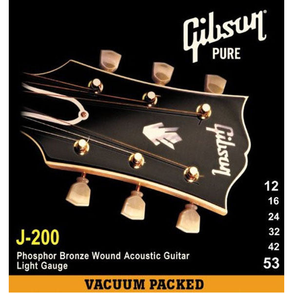 gibson acoustic guitar strings gibson sag-j200l phosphor bronze acoustic guitar strings