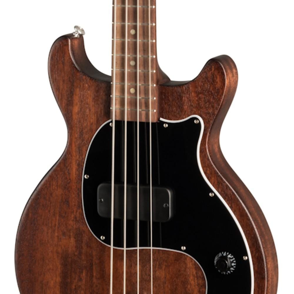 gibson bass guitars gibson les paul junior tribute dc 4-string bass guitar    #color_worn-brown