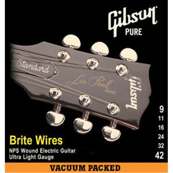 Gibson Electric Guitar Strings Gibson SEG-700UL Electric Guitar Strings Brite Wires (.009-.042)